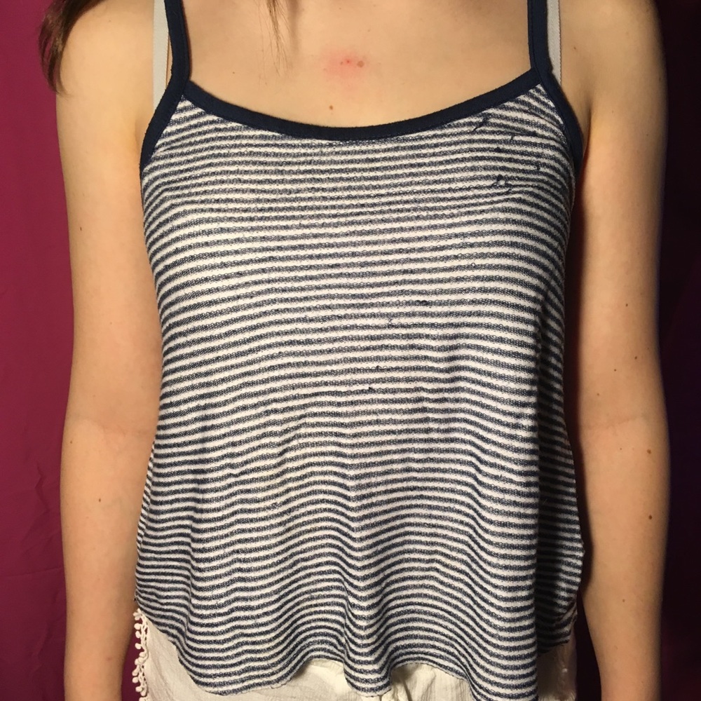 Blue striped tank